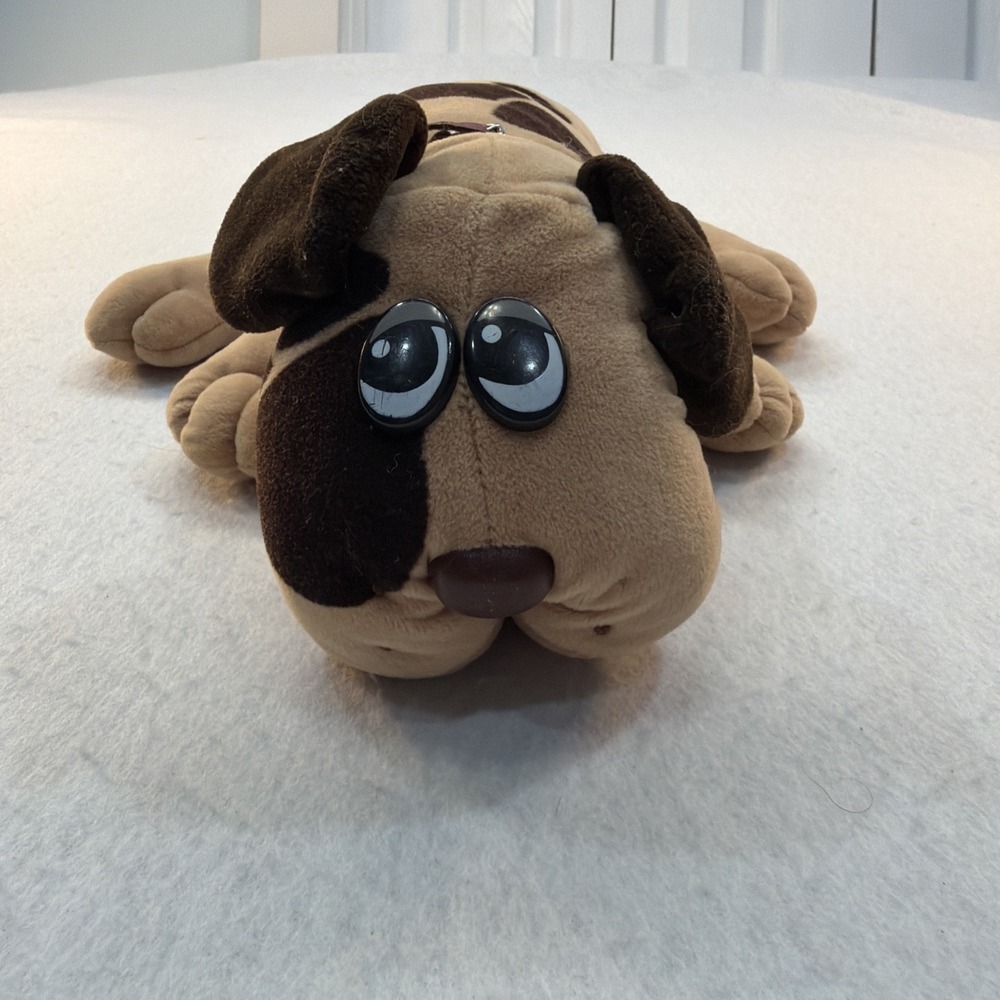 Vintage 1985 Large Pound Puppies Brown w/‎ Spots Tonka Plush Toy